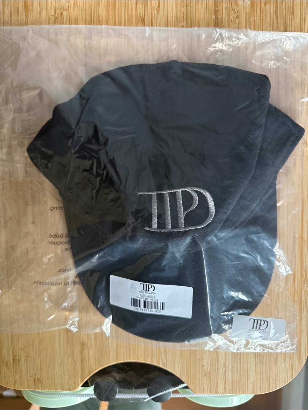 Taylor Swift TTPD Embroidered Black Cap